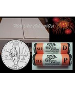 2003 ILLINOIS P &amp; D OFFICIAL US MINT STATEHOOD QUARTER ROLLS UNOPENED BOX - $58.95