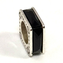 Brighton Squared Spacer Black Crystal Bead, J96313, New - $19.94