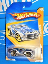 Hot Wheels 2009 Track Stars Series #62 &#39;69 Chevelle Clear Blue w/ Gold OH5SPs - £3.12 GBP