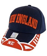 New England Men&#39;s Stars &amp; Stripes Adjustable Baseball Cap (Navy/Red) - £11.95 GBP