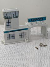 Vintage Micro Machines Super Van City Airport building Galoob replacemen... - $13.00