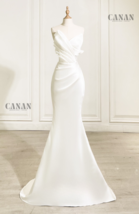 Custom Mermaid Corset Sweetheart Neckline Wedding Dress made of Ivory Sa... - $458.00+