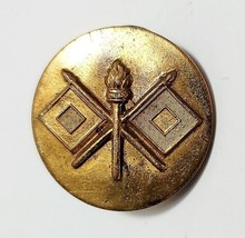 Vintage US Military Armed Forces Torches Pin 1&quot; Militaria Collectible - $26.49
