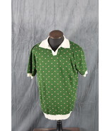 Polo Shirt - Button Down by Ox Knit 3 Greein with Pink Dots - Men&#39;s 2XL - $1,023.19 MXN