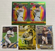 Lot Jake Cronenworth RC 2021 Topps Bowman Chrome Finest Flashbacks Padres Rookie - $3.50