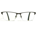 Robert Mitchel Eyeglasses Frames RM 7005 GR Rectangular Half Rim 55-17-140 - $70.06