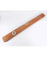 VINTAGE 24&quot; Long WOODEN FRAMING LEVEL HI-TEST QUALITY PRODUCT JAPAN - $13.52 CAD