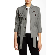 NWT Womens Size Large Vertigo Paris Mandarin Collar Houndstooth Jacket $260 - £70.24 GBP