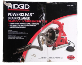 USED - RIDGID 55808 PowerClear Drain Cleaner Clears 3/4&quot;- 1-1/2&quot; - £85.99 GBP