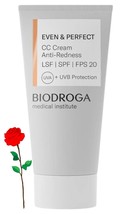 Biodroga Even &amp; Perfect Cc Cream ANTI-FATIQUE LSF20 ANTI-REDNESS 33gr - £41.41 GBP
