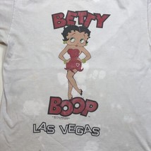 Vintage Betty Boop 80s Las Vegas Double Sided T Shirt Mens Size Large Distressed - £35.02 GBP