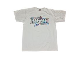 Vintage Jerzees Las Vegas Metallic Multicolor Bubble Print Single Stitch... - $9.80