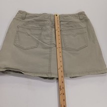 Gloria Vanderbilt RN#89828 Women's Beige/Khaki Cotton Blend Denim Skort Size 12 image 9