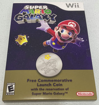 Super Mario Galaxy Commemorative Launch Coin 2007 Nintendo Wii P/N 64625 - £14.75 GBP