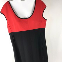 NARCISO RODRIGUEZ for Design Nation Colorblock Sheath dress Black Red Sz... - £23.79 GBP