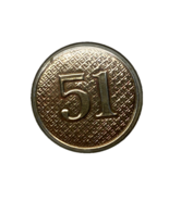 WWII, 51st REGIMENT, NEW YORK NATIONAL GUARD, PLASTIC COLLAR DISK, ENLISTED - $15.00