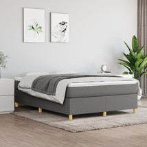  Bed Frame Dark Gray 100% polyester fabric, plywood, engineered wood - $358.32 CAD