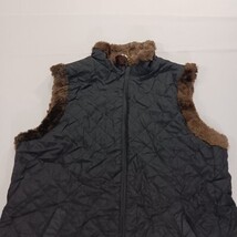 Three Hearts RN#45749 Girls/Women Black/Brown Reversible Full Zip Fleece Vest XL image 13