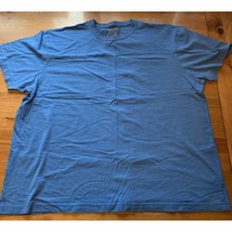 LL Bean Mens Traditional Fit Short Sleeve T-Shirt Blue 224547 Size 2XL Reg EUC - £8.70 GBP