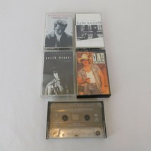 Lot of 5 Audio Cassettes Clint Black Garth Brooks Lyle Lovett Vince Gill Country - £15.22 GBP