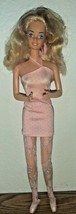 Mattel Twist N&#39; Turn Barbie Doll TAIWAN PINK OUTFIT STOCKINGS and shoes - $17.82