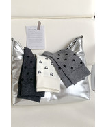 Black Bow Knots Ribbed Edge Crew Socks - $77.16 MXN