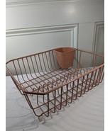 Rubbermaid Wire Dish Drainer Drying Rack Silverware Caddy Pink Coated metal - $94.00