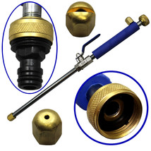 HIGH PRESSURE POWER WASHER HANDLE WAND NOZZLE ALUMINUM / BRASS CONSTRUCT... - £19.17 GBP