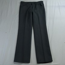 Vtg Levi&#39;s 34 x 32 Gray Polyester Vtg 517 Bootcut 5 Pocket Mens Pants - $24.99