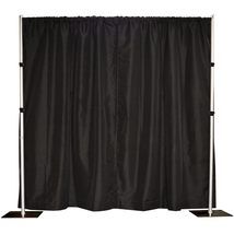 Crowd Control Center 10&#39; x 10&#39; Pipe and Drape, Backdrop Kit, Adjustable uprights - £340.27 GBP