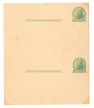 Sc UX27 Harry C Kahn and Son Phila Pa 2 Preprinted Postal Cards Unsevered   - £7.08 GBP