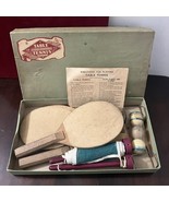 Vintage 1930s Marks Brothers Co. Table Tennis Game Set Box &amp; Japan Balls... - $3,652.78 MXN