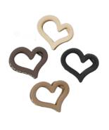 Heart Shaped Hair Claw 4 Pack of Shark Clips 2.5" Accessory Neutral New Lot  Set - $269.54 MXN