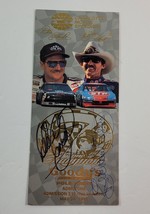 1995 Charlotte NASCAR Goody&#39;s Pole Night Richard Petty AND Dale Earnhardt SIGNED - £387.89 GBP