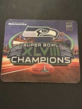 Vintage Seattle Seahawks Super Bowl 48 Nfl Football Sports Mouse Pad - £7.76 GBP