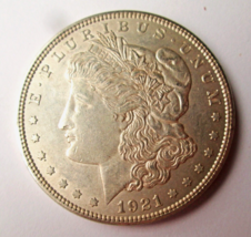 1921 Morgan Silver Dollar 90% Fine Silver, Phila Mint almost uncirculate... - $693.28 MXN
