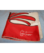Vintage Cara Tesoro Bold Orange, Brown, White Scarf-14 by 63 inches-Roll... - $20.58 CAD