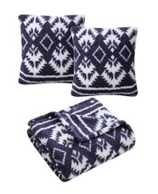Birch Trail Holiday Prints 3 Pack Decorative Pillows &amp; Throw T4103562 - £27.59 GBP