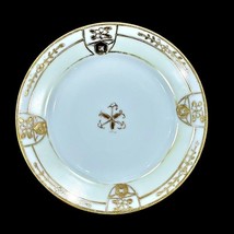 Antique Vintage Nippon Hand Painted Plate White with Gold Moriage 6 1/4 Inch - £5.34 GBP