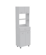 FM FURNITURE Auburn Microwave Pantry Cabinet with 2 Cabinets, 2 Open She... - $356.48 CAD+