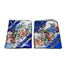 NEW Vintage DANVILLE Victorian Flowers Twin Flat Sheet fitted sheet flor... - £36.60 GBP