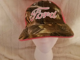 Womens Ford Realtree Apg Bright Pink With Camouflage Novelty Baseball Hat - $24.18