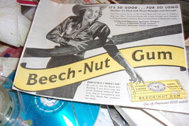 vintage Beech-Nut chewing gum advertisement-1940 - £7.86 GBP