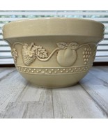 Vintage Serving Bowl Apple Fruit Pears Grapes 8&quot; Embossed Raised Design ... - $9.99