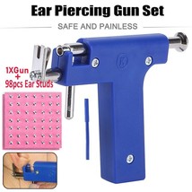 Professional Piercing Tools Kit Ear Stud steel Gold Earring Ear Nose Navel Body  - £17.06 GBP