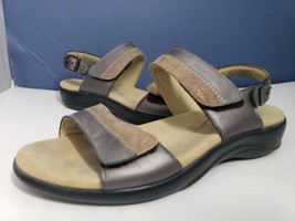 SAS Tripad Comfort Nudu Brown Leather Ankle Strap Sandals Women’s Size 7 - £31.64 GBP