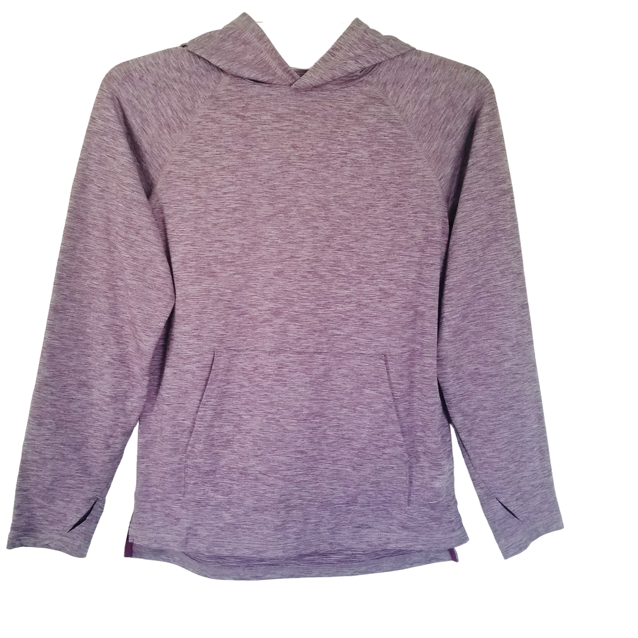 Primary image for All In Motion Stretch Popover Hoodie M 8 10 Womens Thumbholes Soft Purple Poly