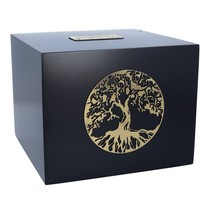 Tree of life cremation urn for human ashes black box ashes casket large size urn - $155.42+