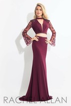 Nwt Rachel Allan 2PC Black Cherry Prom Dress Pag EAN T Formal Gown Sz 8 #6053 $598 - $185.72