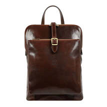 Convertible Leather Backpack Shoulder Bag - Emma - £176.65 GBP